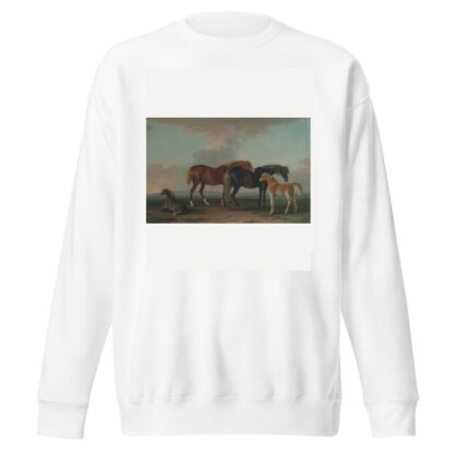 Mares and Foals, facing right by Sawrey Gilpin Sweatshirt
