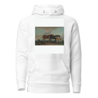 Mares and Foals, facing right by Sawrey Gilpin Hoodie