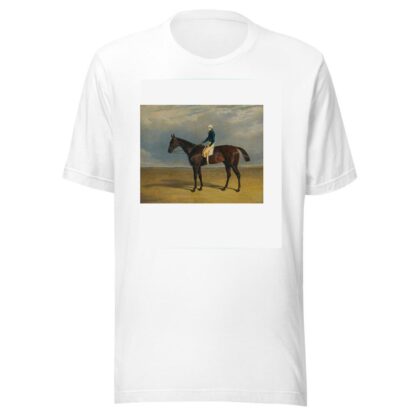 Margrave, A Liver Chestnut Racehorse With Jockey James Robinson Up, At Doncaster by John Frederick Herring Snr. T-Shirt