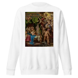 Mars and Venus Surprised By Vulcan by Joachim Wtewael Sweatshirt