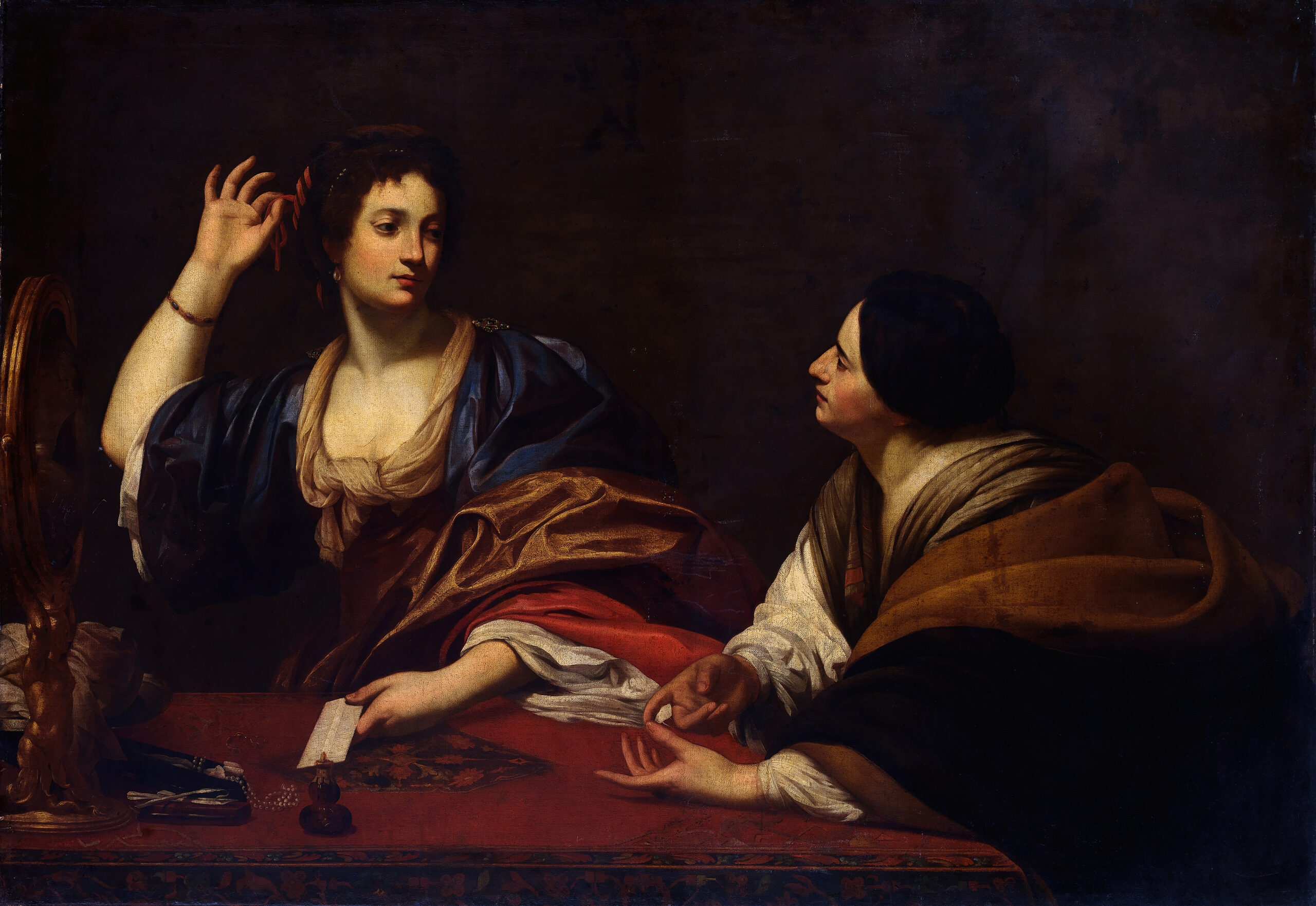 Martha Scolding Her Vain Sister Mary Magdalene by Anonymous