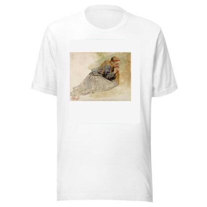 Mary Magdalene Kneeling, Study For The Christ And Mary Magdalene by Albert Edelfelt T-Shirt