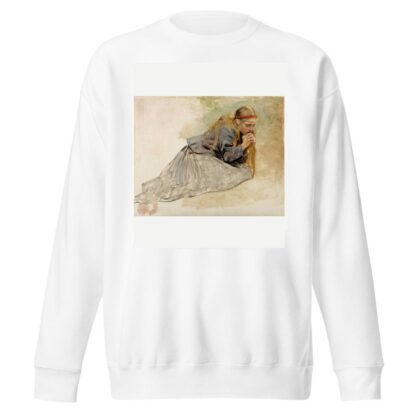 Mary Magdalene Kneeling, Study For The Christ And Mary Magdalene by Albert Edelfelt Sweatshirt