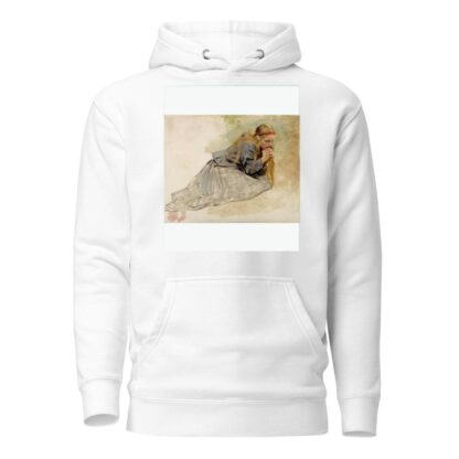 Mary Magdalene Kneeling, Study For The Christ And Mary Magdalene by Albert Edelfelt Hoodie