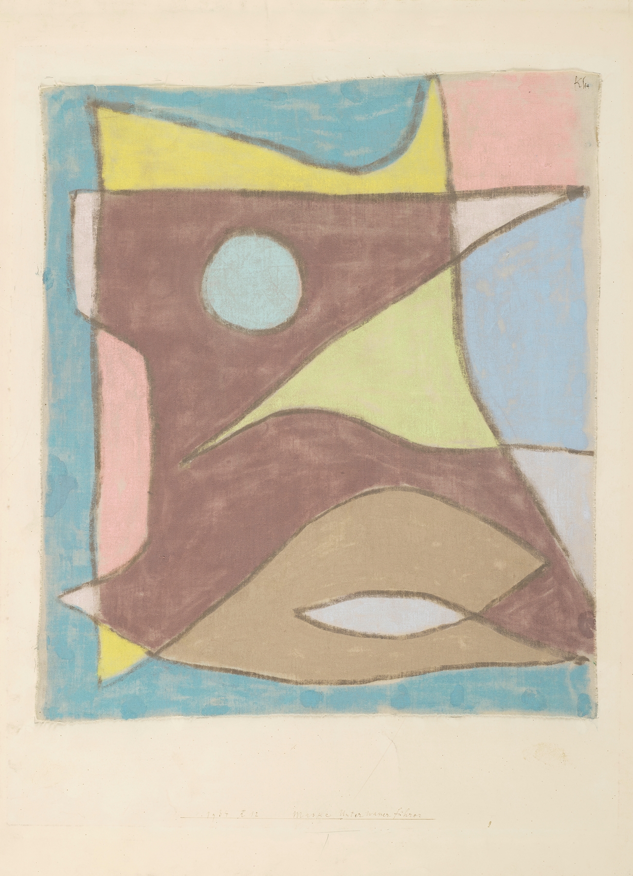 Maske unterwasserführer by Paul Klee