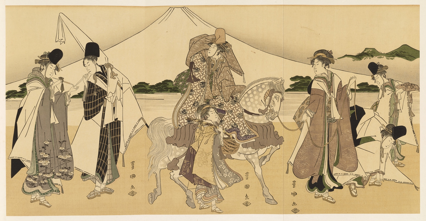 Masterpieces selected from the Ukiyoyé School, Pl.16 by Shiichi Tajima