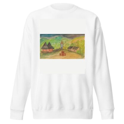 Matka s deťmi vo vidieckej krajine by Ján Novák Sweatshirt