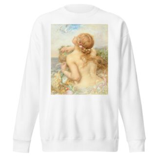 Mermaid rising from the sea by Henry John Stock Sweatshirt