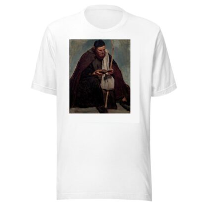 Moine italien assis, lisant by Jean-Baptiste-Camille Corot T-Shirt