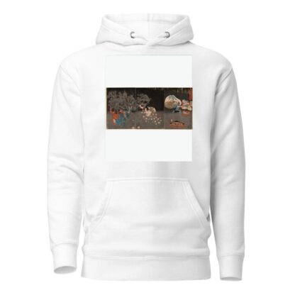Momotarō Scattering Beans by Tsukioka Yoshitoshi Hoodie