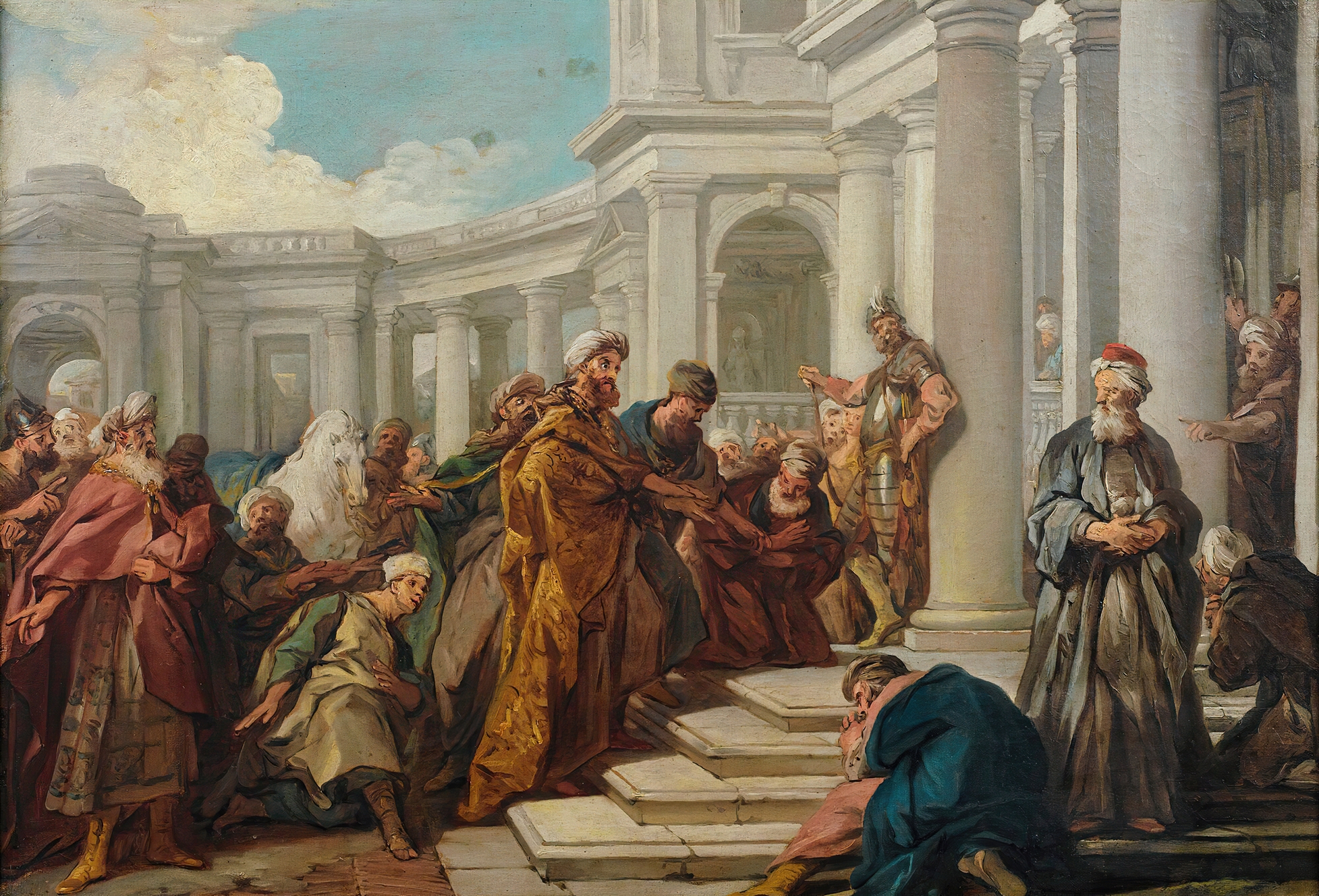 Mordecai’s disdain by Jean-François de Troy