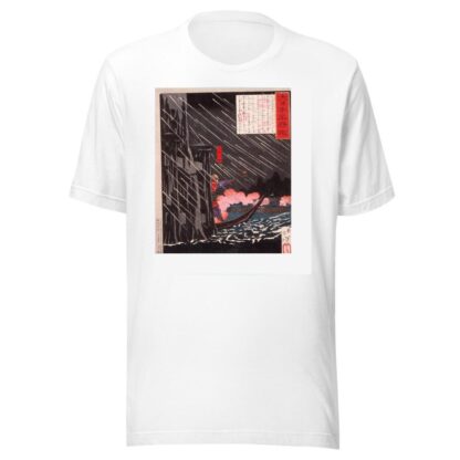 Mōri Motonari Attacking Sue Harutaka at Itsukushima by Tsukioka Yoshitoshi T-Shirt