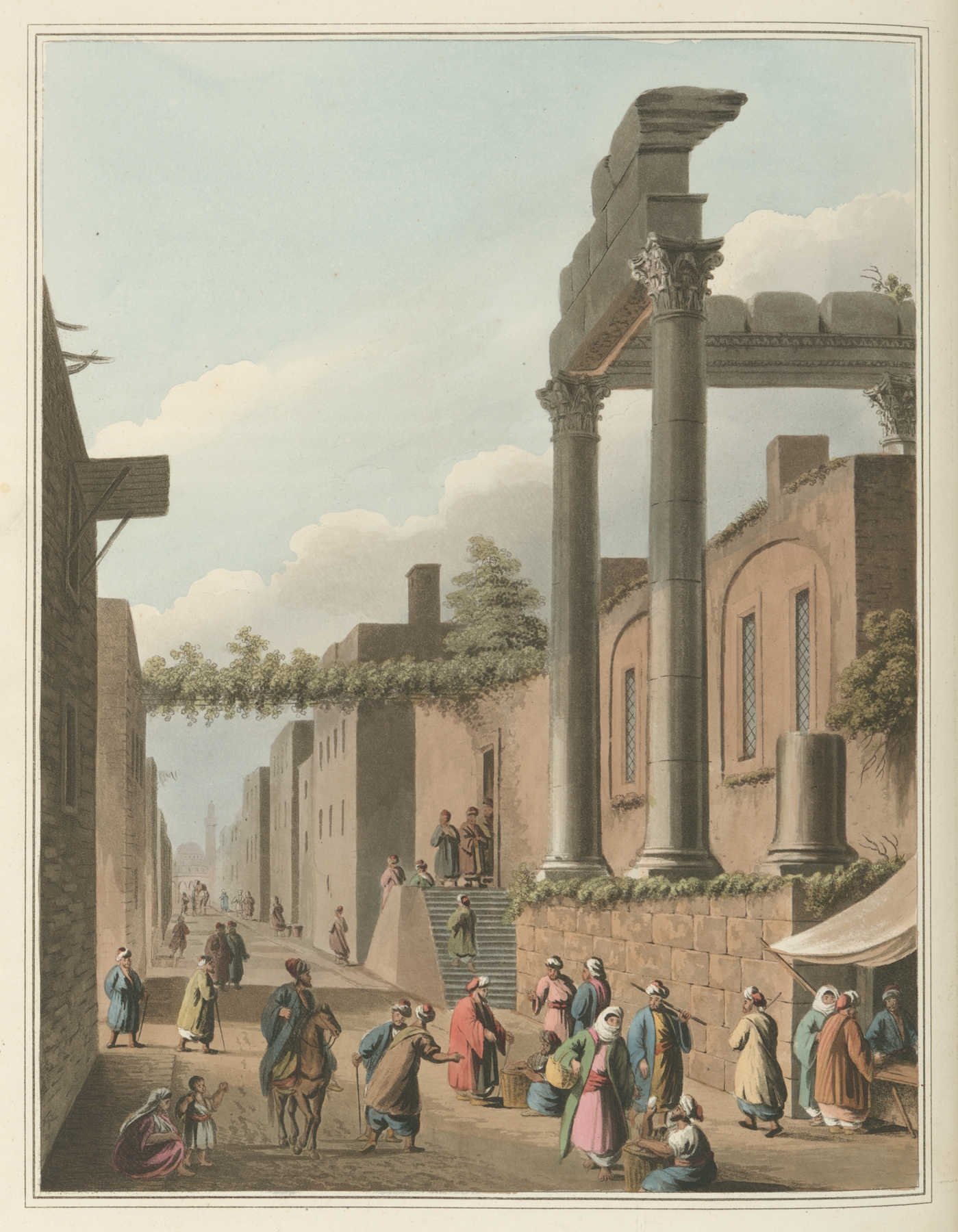 Mosque at Latachia, Plate II by Luigi Mayer