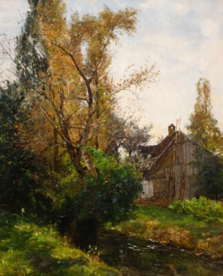 Motiv aus Dachau bei München by Bertha von Tarnoczy