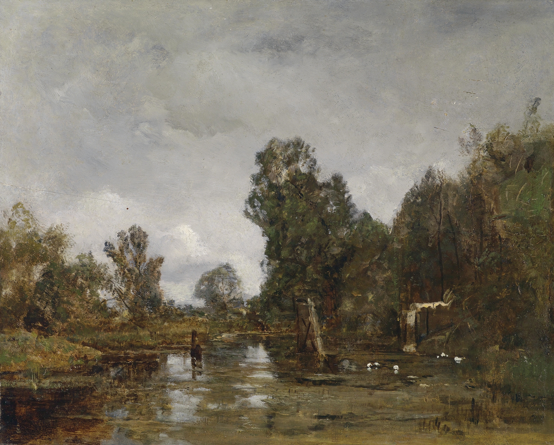 Motiv aus dem Wiener Prater by Emil Jakob Schindler