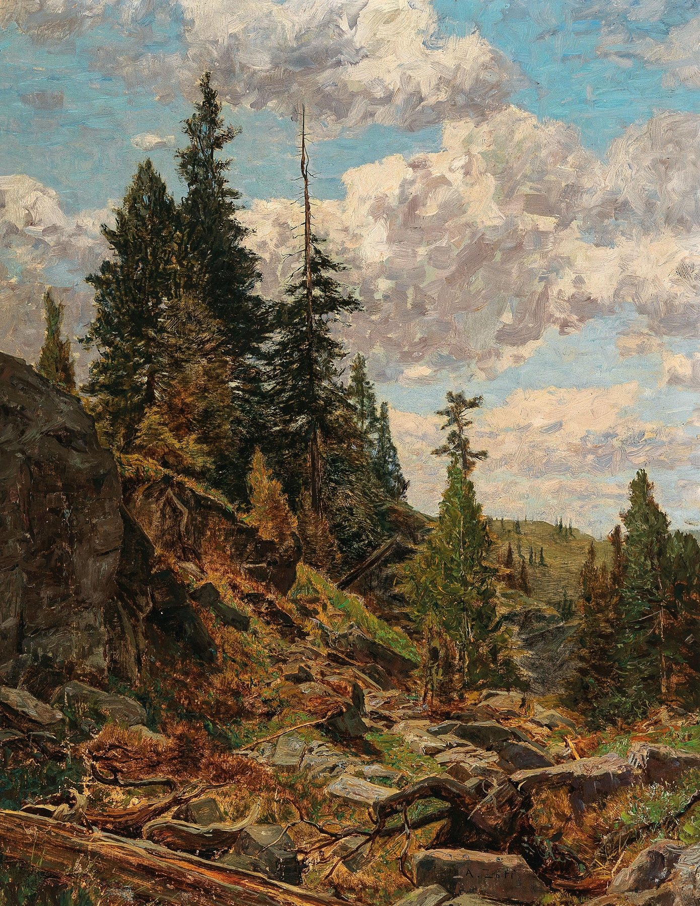 Motiv von der Turracher Alpe by Alfred Zoff