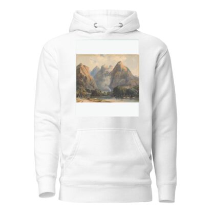 Mountain Scene with Stream, Cows and Figures by Thomas Sully Hoodie