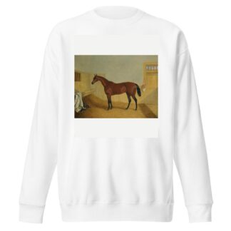 Mr William Orde’s Bay Filly Beeswing In A Stable by John Frederick Herring Snr. Sweatshirt