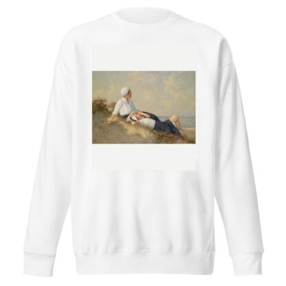 Mutter und Tochter am Strand by Hermann Seeger Sweatshirt