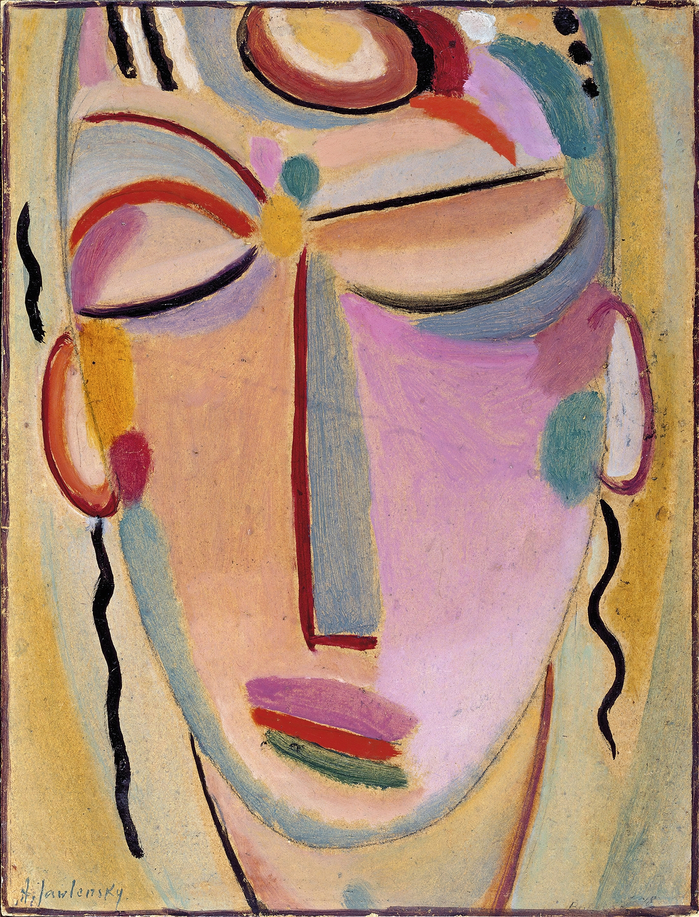 Mystical head, Meditation by Alexej von Jawlensky