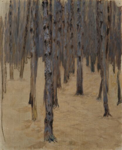 Nadelwald im Schnee by Koloman Moser