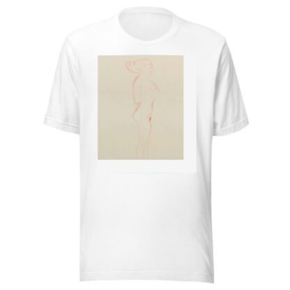 Naked Girl Standing, with Right Hand to Breast by Gustav Klimt T-Shirt