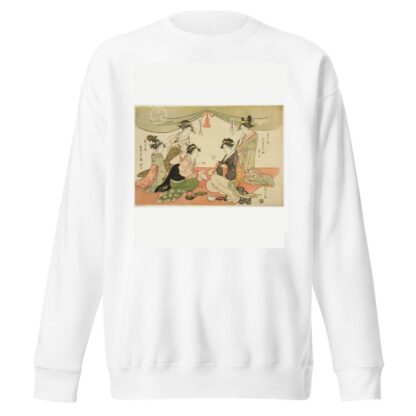Naniwaya Okita and Takashima Ohisa playing a game of ken by Chōbunsai Eishi Sweatshirt