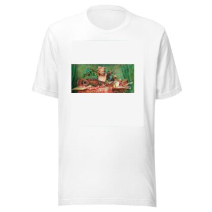 Nature morte aux instruments de musique et buste de Carpeaux by Louise Catherine Breslau T-Shirt