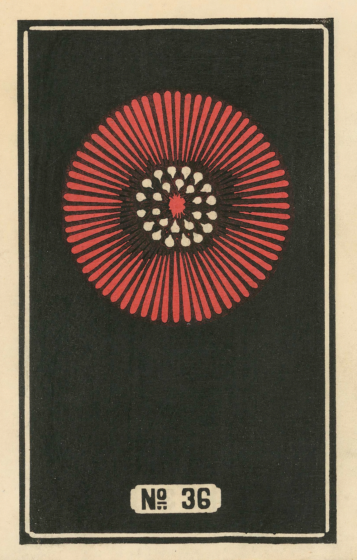 Night Fireworks no. 36 by Jinta Hirayama