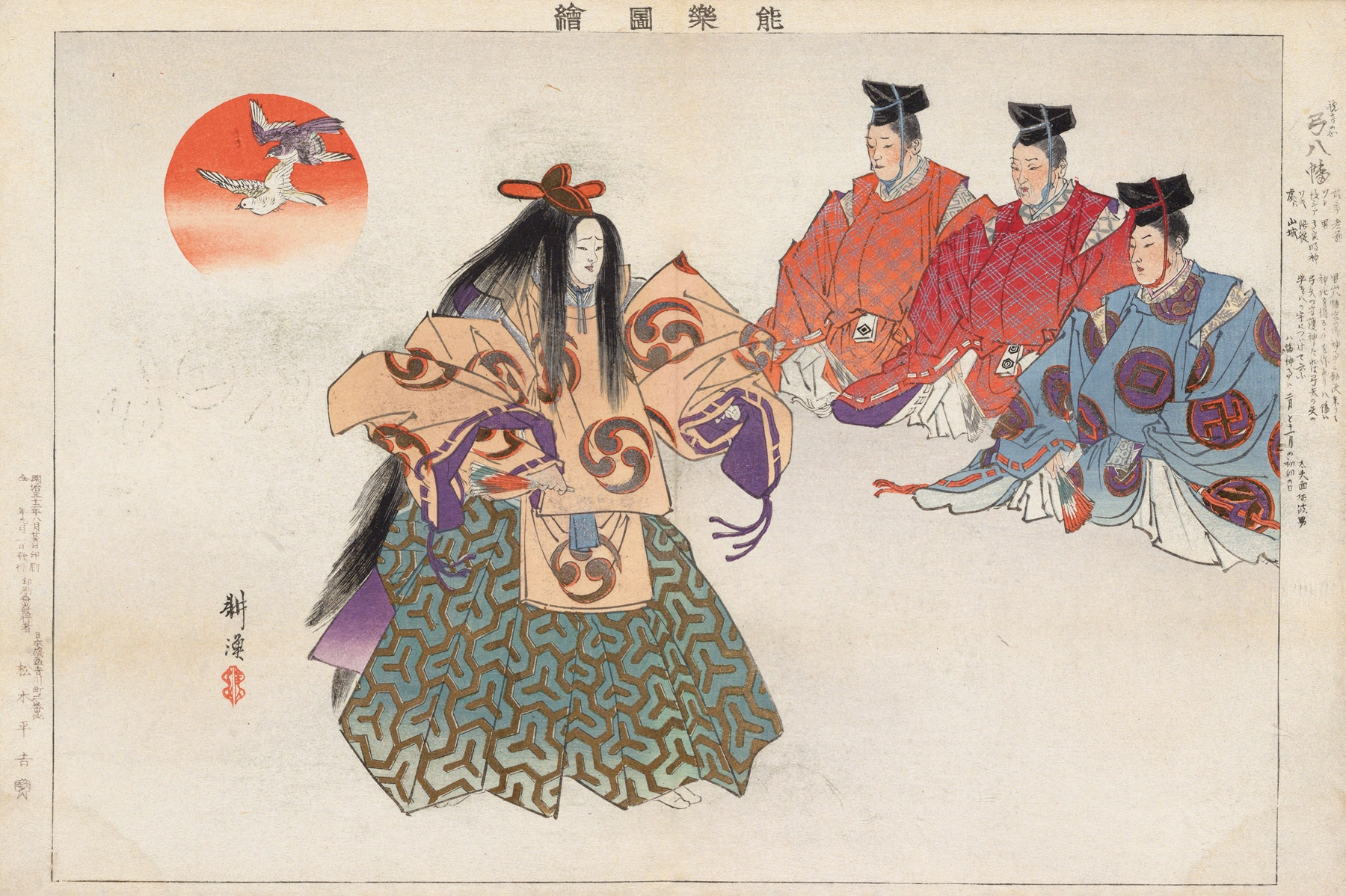 Nōgaku zue, Pl.12 by Kōgyo Tsukioka