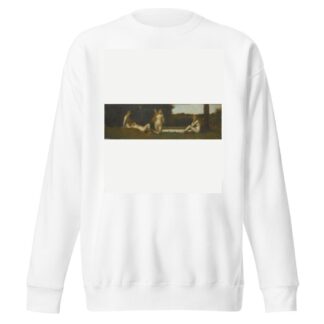 Nymphes à la sortie du bain by Jean-Jacques Henner Sweatshirt