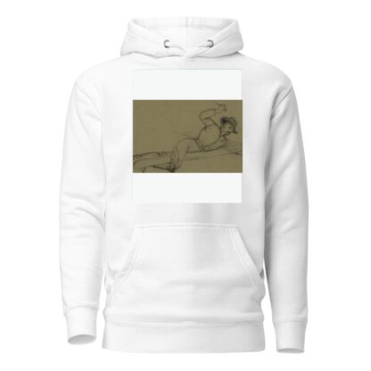 Officer climbing a flagpole, sword in hand by Alfred Rudolph Waud Hoodie