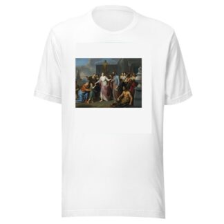 Olympia Presenting The Young Alexander The Great To Aristotle by Gerard Hoet T-Shirt