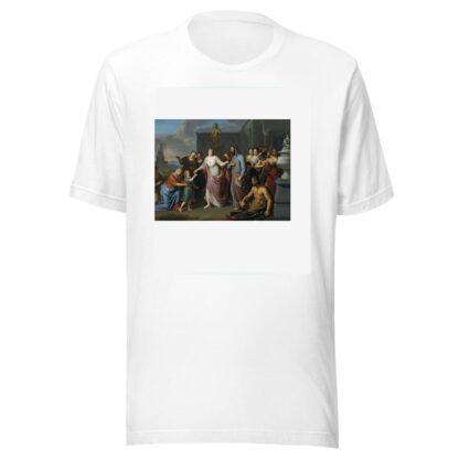 Olympia Presenting The Young Alexander The Great To Aristotle by Gerard Hoet T-Shirt