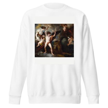 Omnia Vincit Amor, Or The Power of Love in The Three Elements by Benjamin West Sweatshirt