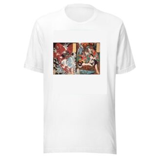 Oniwaka and Carp; Taira no Koremochi and the Demon by Tsukioka Yoshitoshi T-Shirt