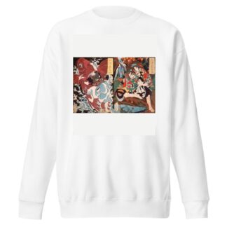 Oniwaka and Carp; Taira no Koremochi and the Demon by Tsukioka Yoshitoshi Sweatshirt