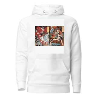 Oniwaka and Carp; Taira no Koremochi and the Demon by Tsukioka Yoshitoshi Hoodie