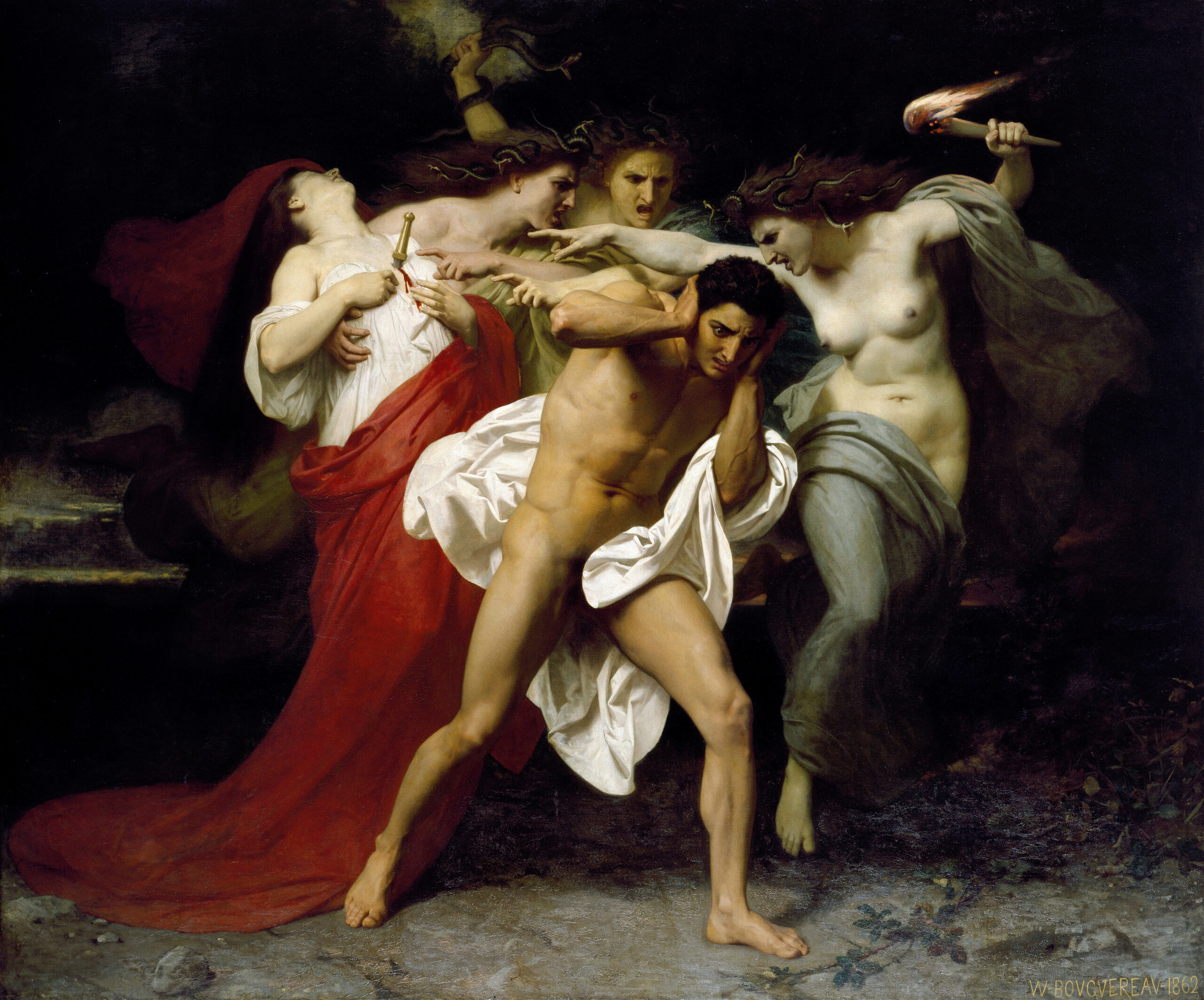 Orestes Pursued By The Furies by William Bouguereau