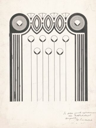 Ornamentale boekdrukstempel voor een boekband by Samuel Jessurun de Mesquita