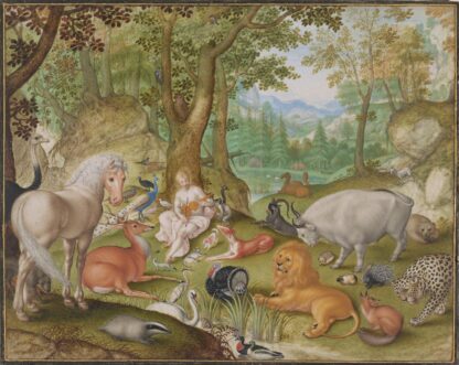 Orpheus charming the animals by Jacob Hoefnagel
