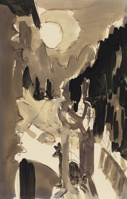 Paar im Mondlicht vor dem Haus by Ernst Ludwig Kirchner Hoodie