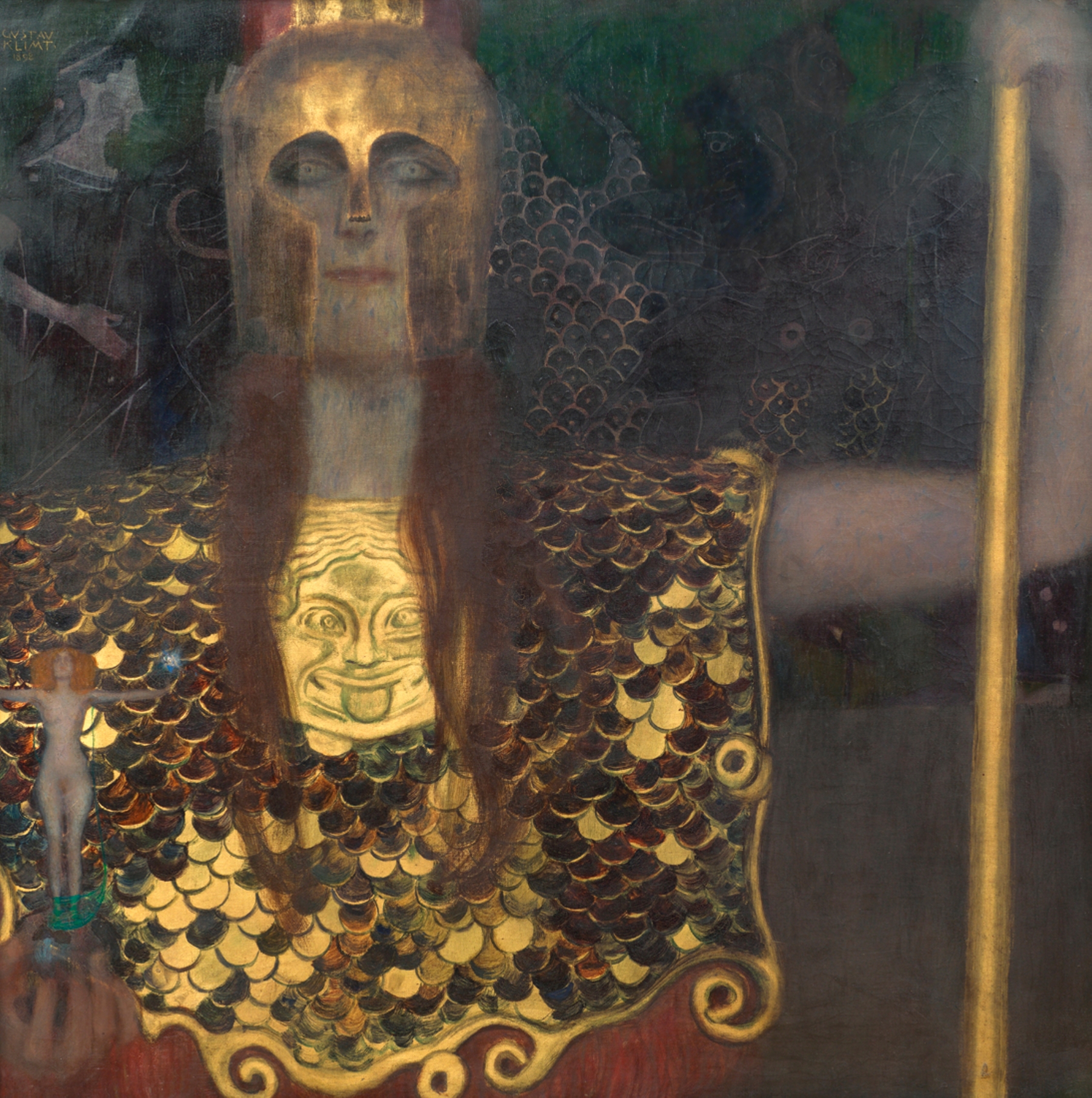 Pallas Athene by Gustav Klimt