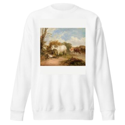 Pastoral Scene with Horse by Thomas Sidney Cooper Sweatshirt