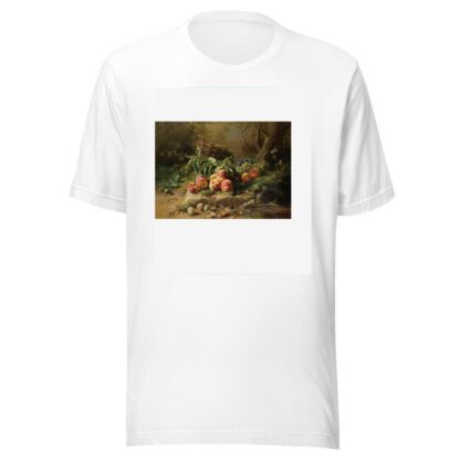 Pêches et panier de raisin dans un sous-bois by Gustave-Emile Couder T-Shirt