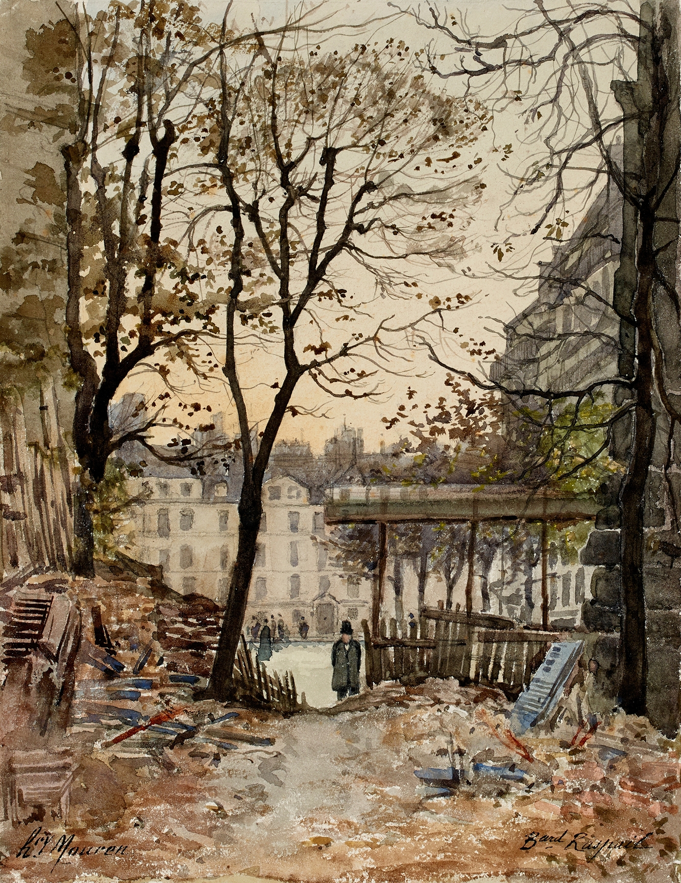 Percement du boulevard Raspail by Henri Laurent Mouren