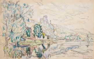 Petit Andély, Château Gaillard by Paul Signac