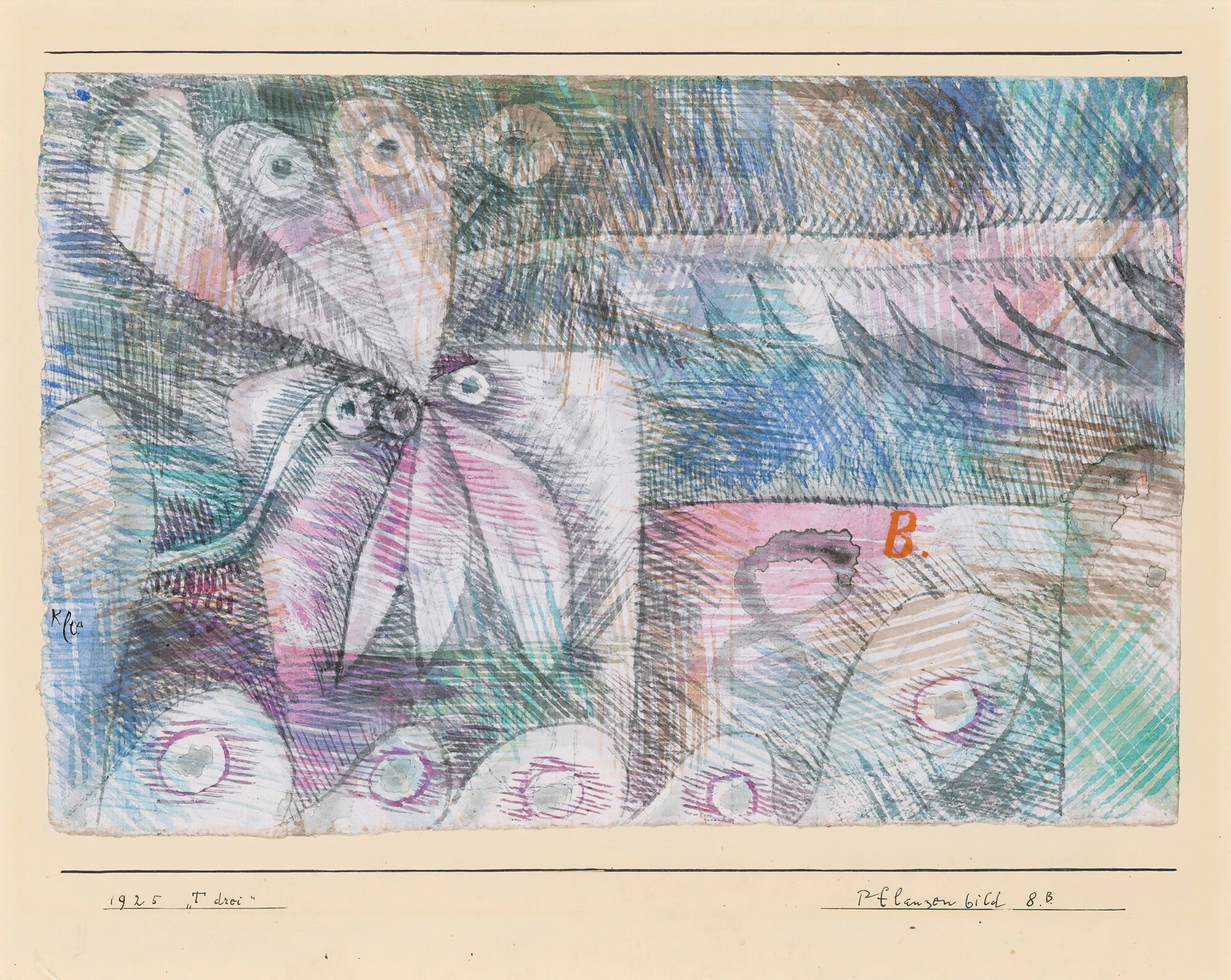 Pflanzen Bild 8.B, 1925 by Paul Klee