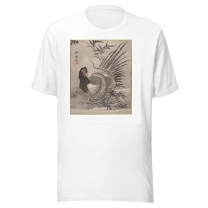 Pheasant Caught by a Snake by Kawanabe Kyōsai T-Shirt
