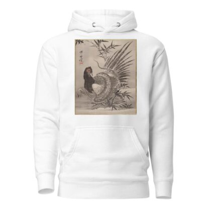 Pheasant Caught by a Snake by Kawanabe Kyōsai Hoodie